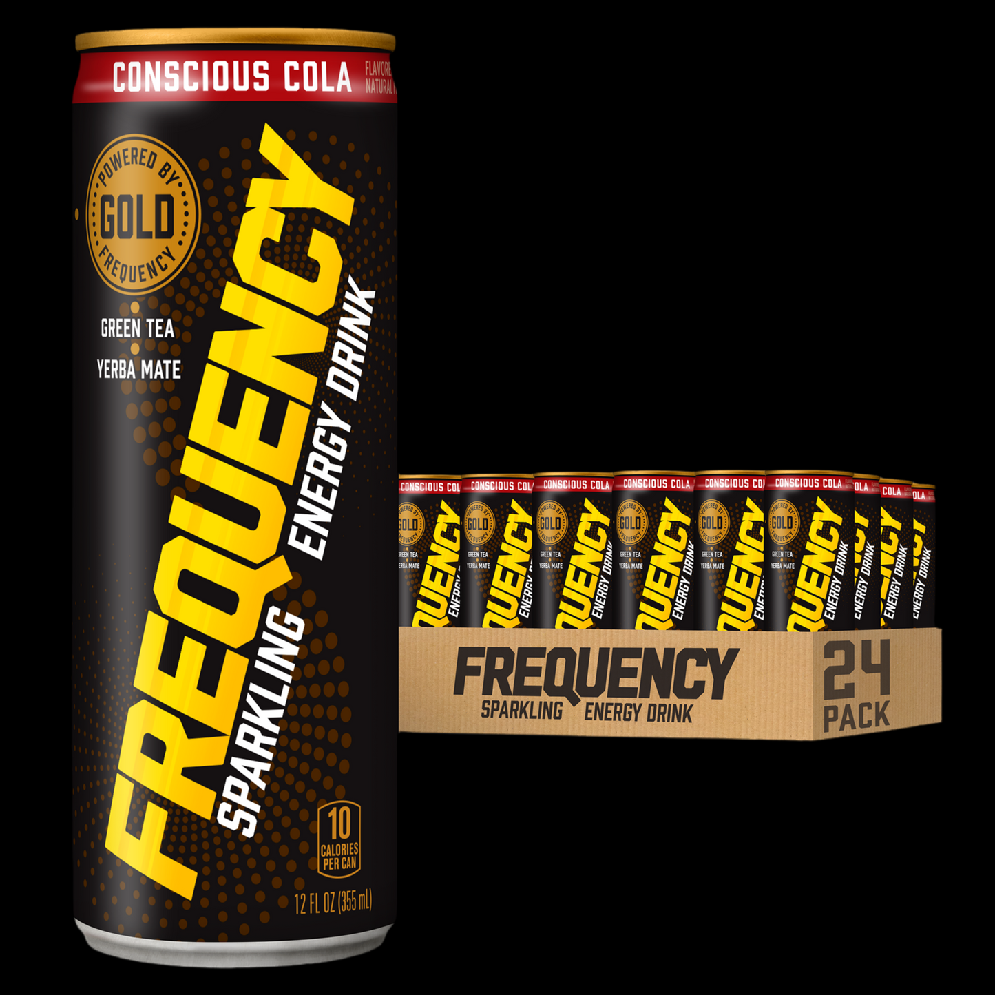Frequency Sparkling Energy Drink Conscious Cola 24 pack