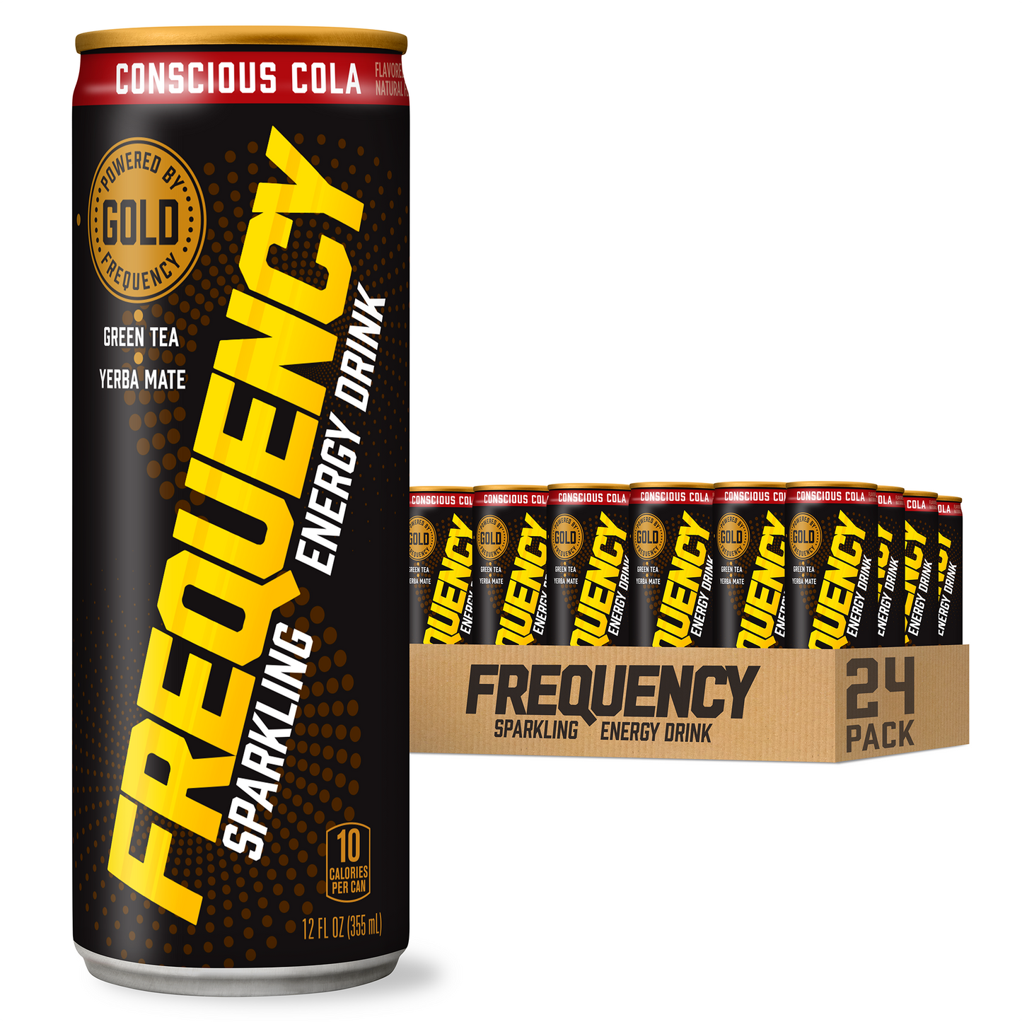 Frequency Sparkling Energy Drink Conscious Cola 24 pack