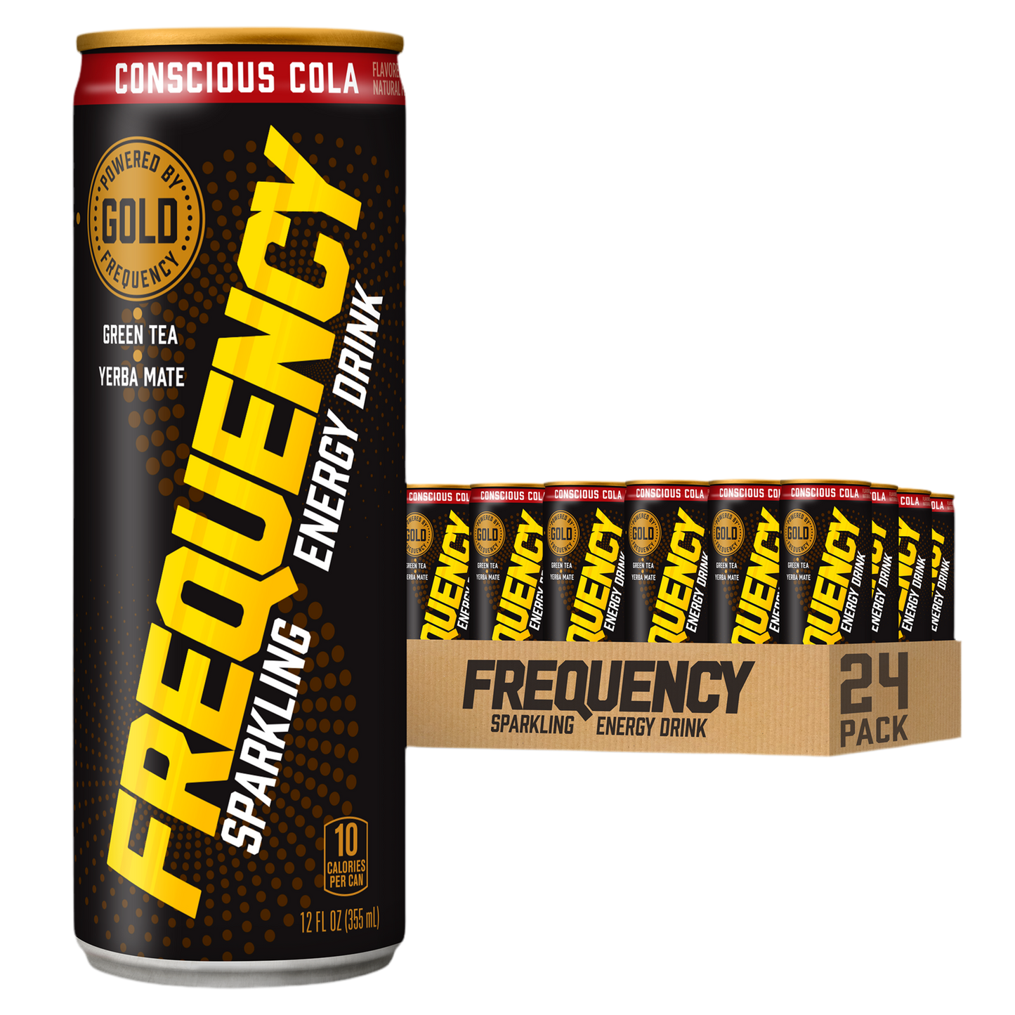 Frequency Sparkling Energy Drink Conscious Cola 24 pack